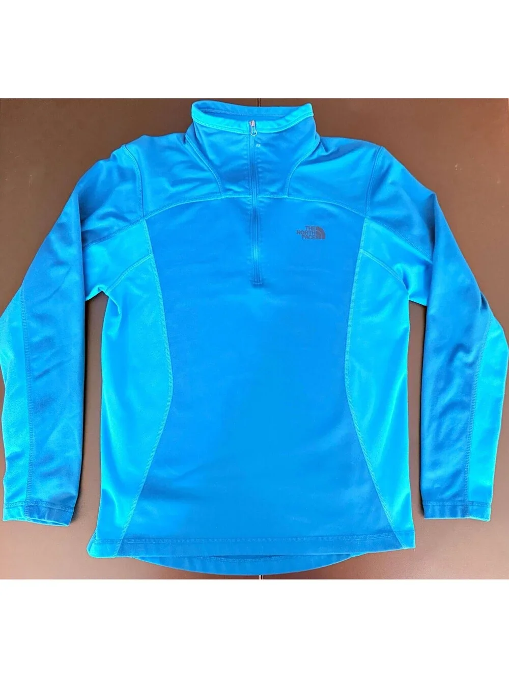 The North Face 1/4-Zip Pullover Jacket Men’s SMALL Blue Two-Tone EUC
